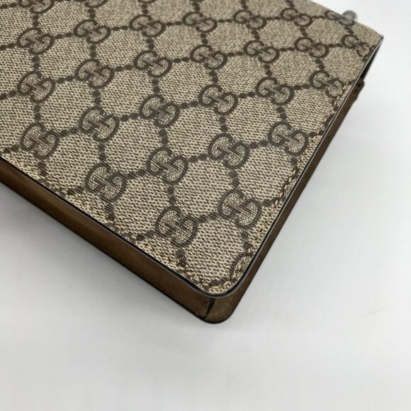 Gucci Beige And Ebony Canvas GG Supreme Mini Dionysus Shoulder Bag - Picture 8 of 10